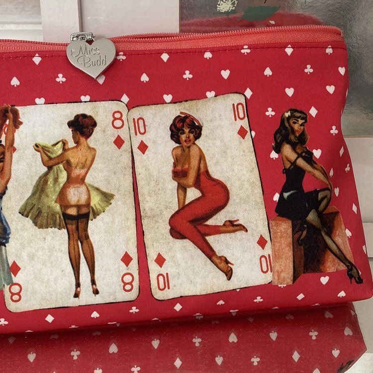 Baby Silk Pin Up Purse in BLACK, RED or PURPLE