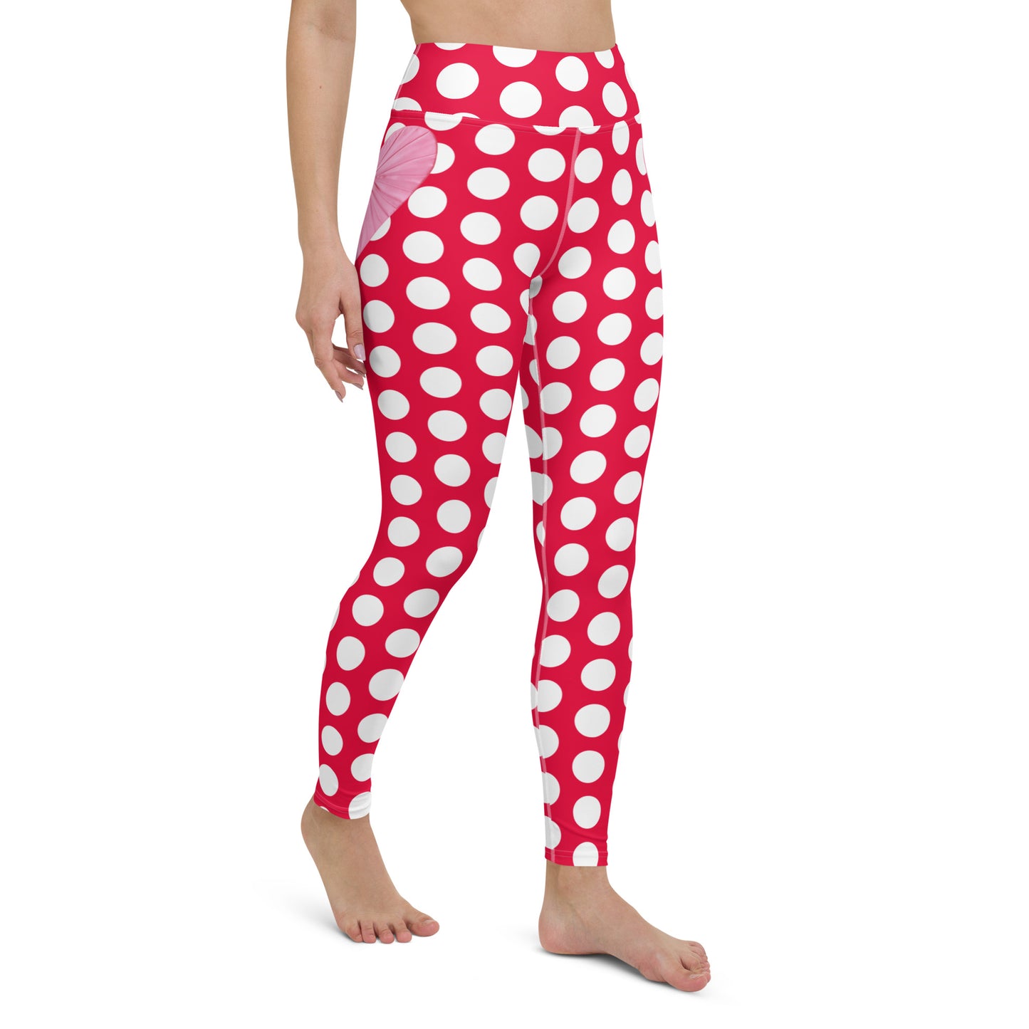 Red Hot Polka Dot Yoga Leggings