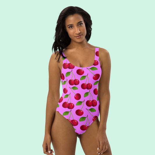 Mon Cheri Lilac One-Piece Swimsuit