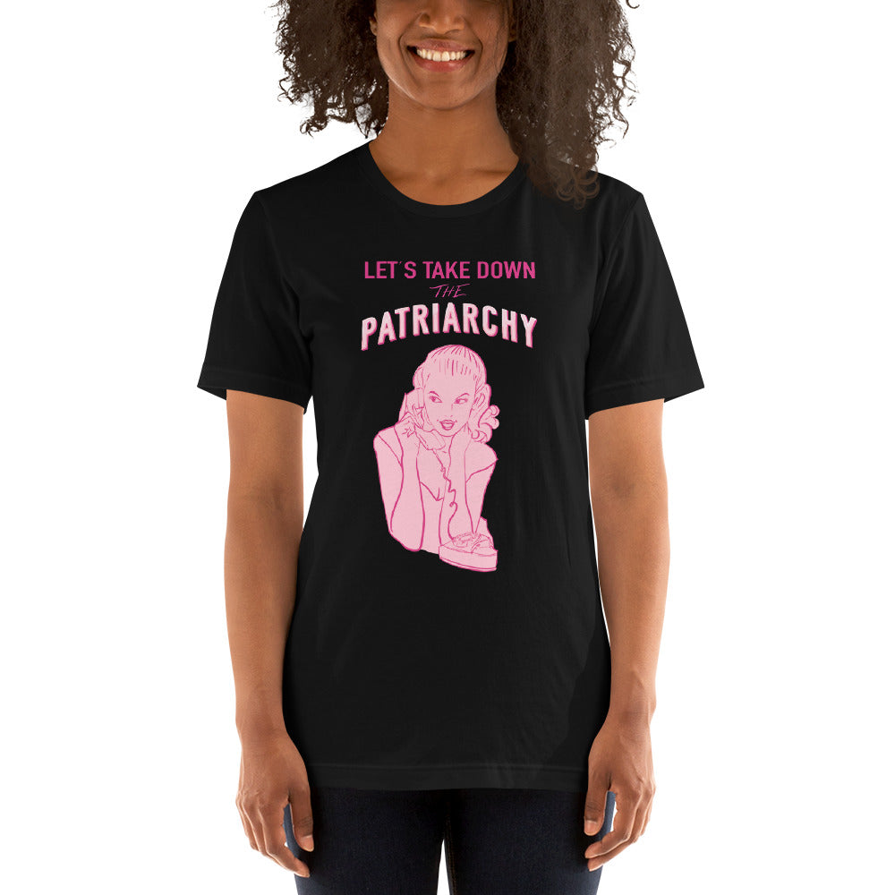 Lets Take Down The Patriarchy Tee in Black or White